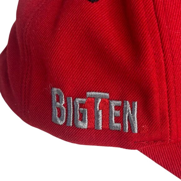 Ohio State Buckeyes Adjustable Hat Red OS Embroidered Big Ten Top Of The World - Picture 5 of 11